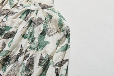 隨性穿著也能展現優雅氣質的長袖刺繡襯衫 240507