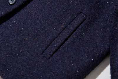 上品な印象のウールジャケット　ショートアウター 裏地付き　241103