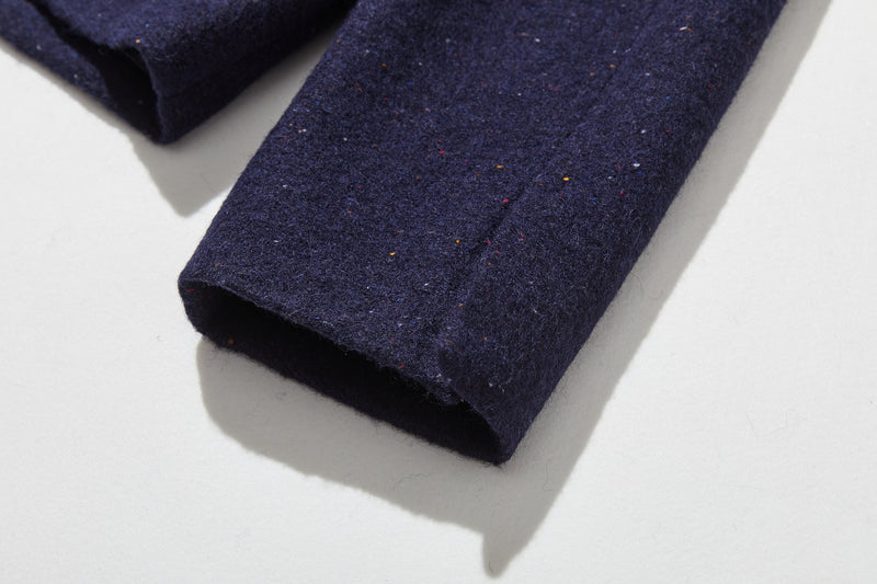 上品な印象のウールジャケット　ショートアウター 裏地付き　241103