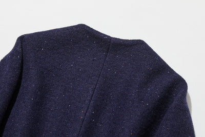 上品な印象のウールジャケット　ショートアウター 裏地付き　241103