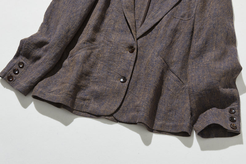 A 100% linen tailored jacket that&