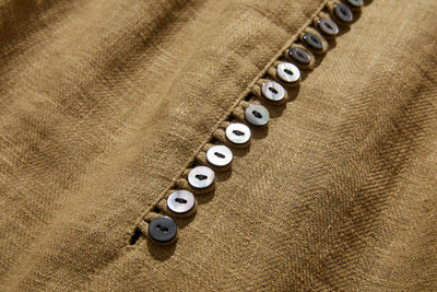 A cotton linen blouse with a captivating natural texture 240312