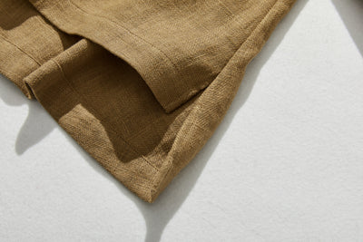 A cotton linen blouse with a captivating natural texture 240312
