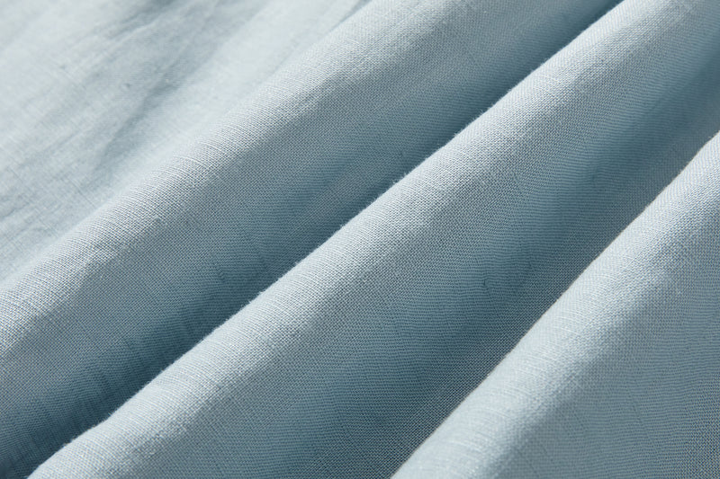 さりげなく甘い 美形ブラウス　リネン100％生地　リネンシャツブラウス　　210804