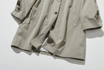 ロングシーズン着まわせる優秀アイテム　トレンチコート　ミドル丈コート　251003