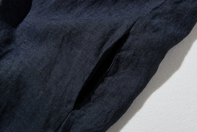 【季節を超えて愛される】リネンワンピース　フランスリネン　Vネックノースリーブマキシ丈ワンピース　250612