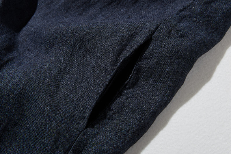 【季節を超えて愛される】リネンワンピース　フランスリネン　Vネックノースリーブマキシ丈ワンピース　250612