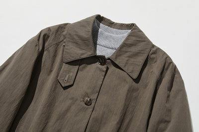 ロングシーズン着まわせる優秀アイテム　トレンチコート　ミドル丈コート　251003