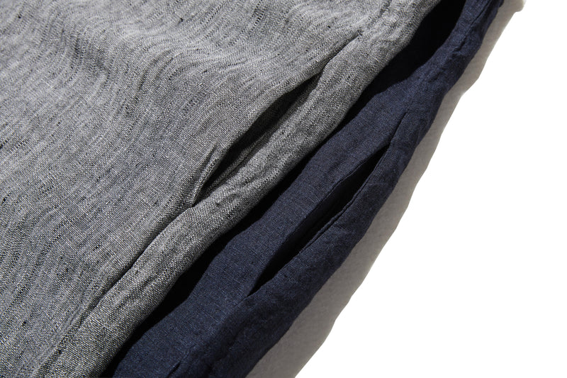 【季節を超えて愛される】リネンワンピース　フランスリネン　Vネックノースリーブマキシ丈ワンピース　250612