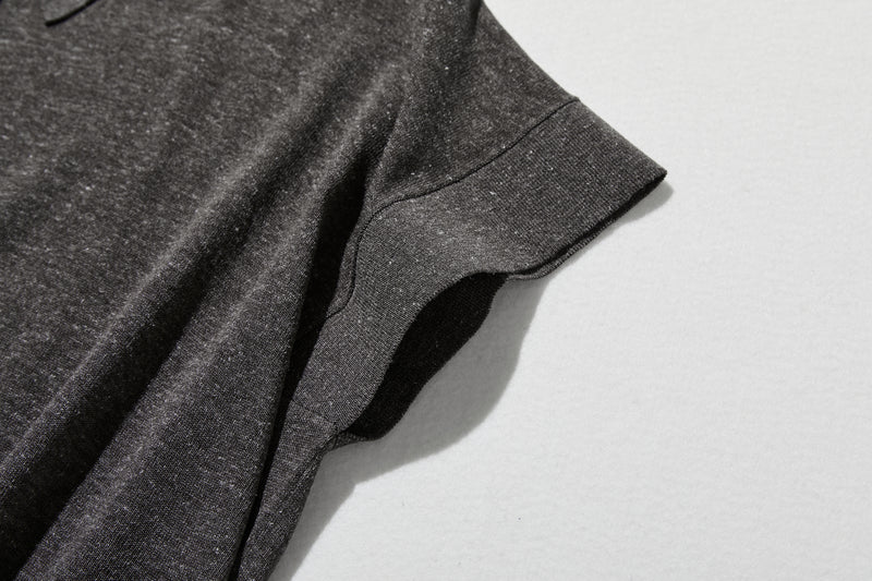 通気性抜群 シワになりにくい 夏用ニットポロシャツ 　半袖ニット 　250611