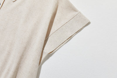 通気性抜群 シワになりにくい 夏用ニットポロシャツ 　半袖ニット 　250611