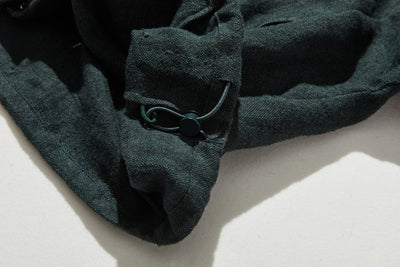 着る人を選ばない、長く愛用できる一枚 リネン100% フード付きブルゾン 秋冬アウター　250902