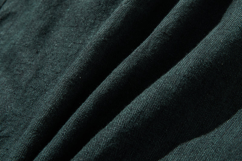 着る人を選ばない、長く愛用できる一枚 リネン100% フード付きブルゾン 秋冬アウター　250902