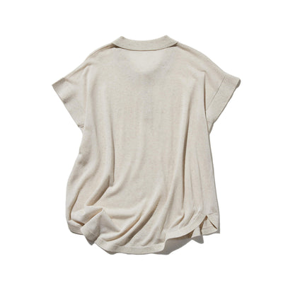 通気性抜群 シワになりにくい 夏用ニットポロシャツ 　半袖ニット 　250611