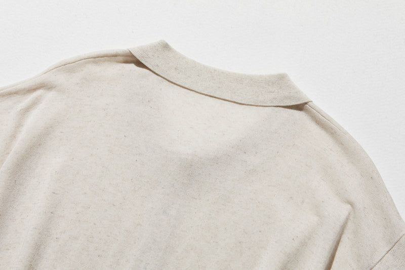 通気性抜群 シワになりにくい 夏用ニットポロシャツ 　半袖ニット 　250611