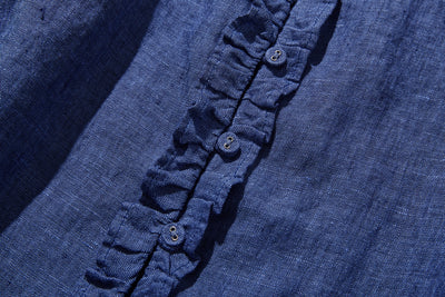 A versatile item that can be worn in any season. French linen blouse 250213