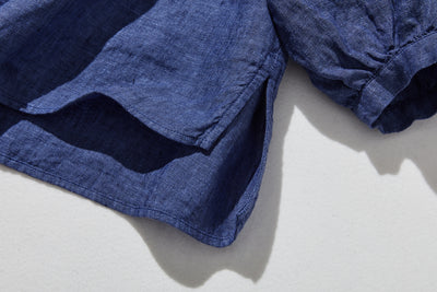 A versatile item that can be worn in any season. French linen blouse 250213