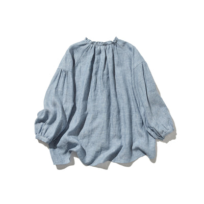A versatile item that can be worn in any season. French linen blouse 250213