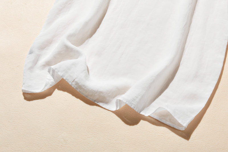 ベーシックに寄り添う。麻100% タンクトップ　チュニック 250702-1