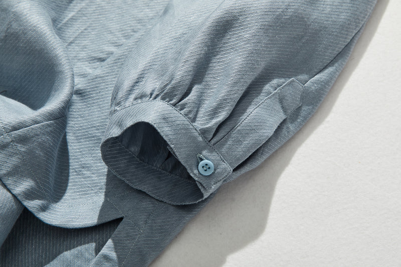 きれいな落ち感とニュアンスのある風合いが楽しめるブラウス　リネン100％　 　240322