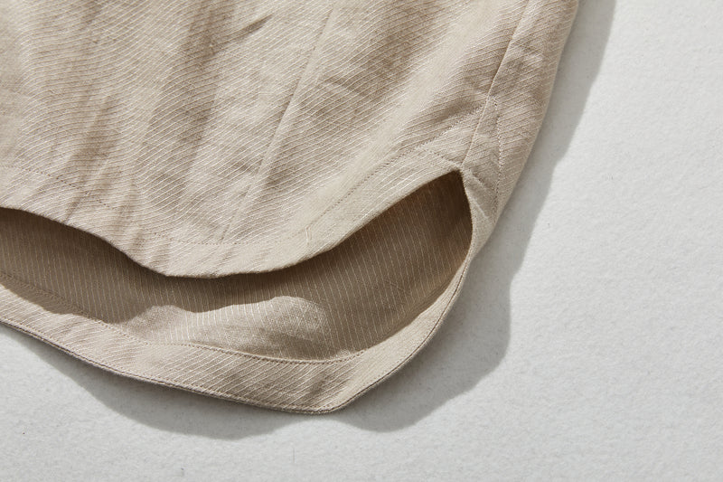 きれいな落ち感とニュアンスのある風合いが楽しめるブラウス　リネン100％　 　240322