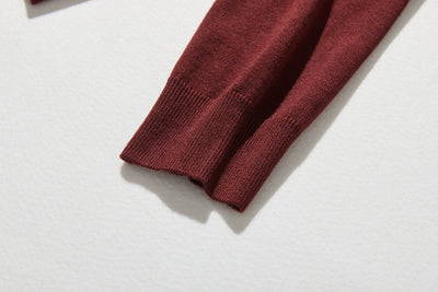 カジュアル過ぎず上品見え　重ね着風カーディガン ウール混　　250218