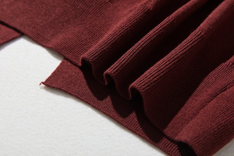 カジュアル過ぎず上品見え　重ね着風カーディガン ウール混　　250218