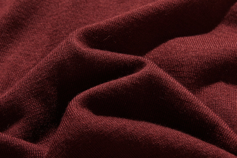 カジュアル過ぎず上品見え　重ね着風カーディガン ウール混　　250218