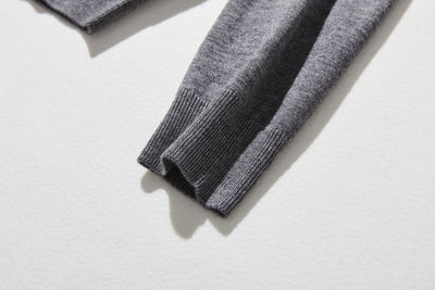 カジュアル過ぎず上品見え　重ね着風カーディガン ウール混　　250218