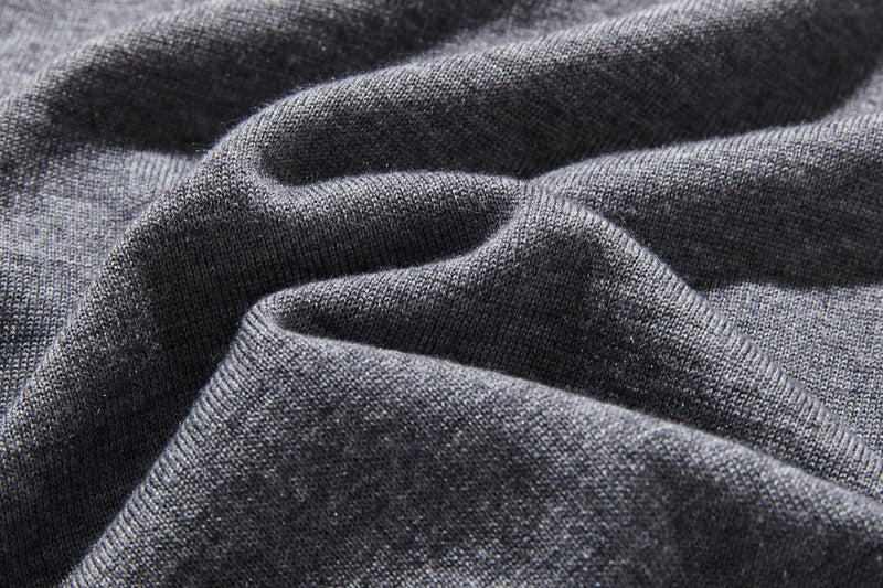 カジュアル過ぎず上品見え　重ね着風カーディガン ウール混　　250218