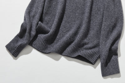 "Simple but stylish on its own" 100% Cashmere Turtleneck Sweater, Thick, 241016-6