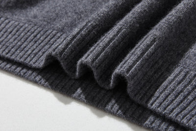 "Simple but stylish on its own" 100% Cashmere Turtleneck Sweater, Thick, 241016-6