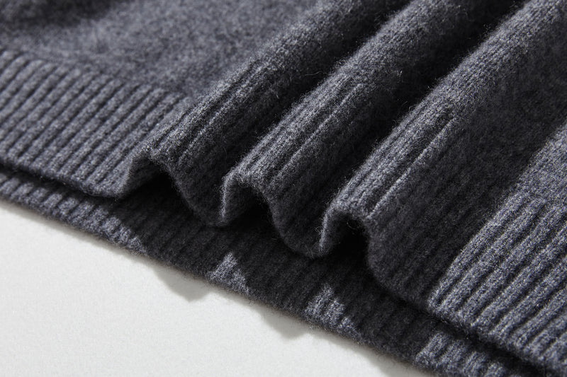"Simple but stylish on its own" 100% Cashmere Turtleneck Sweater, Thick, 241016-6