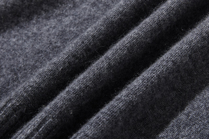 "Simple but stylish on its own" 100% Cashmere Turtleneck Sweater, Thick, 241016-6