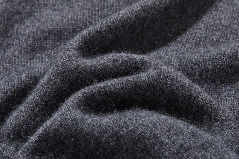 "Simple but stylish on its own" 100% Cashmere Turtleneck Sweater, Thick, 241016-6