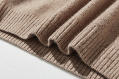 "Simple but stylish on its own" 100% Cashmere Turtleneck Sweater, Thick, 241016-6