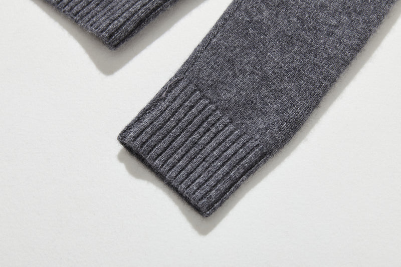"Simple but stylish on its own" 100% Cashmere Turtleneck Sweater, Thick, 241016-6