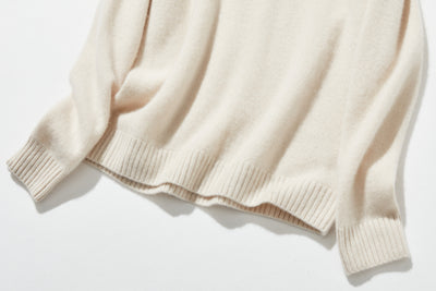 "Simple but stylish on its own" 100% Cashmere Turtleneck Sweater, Thick, 241016-6