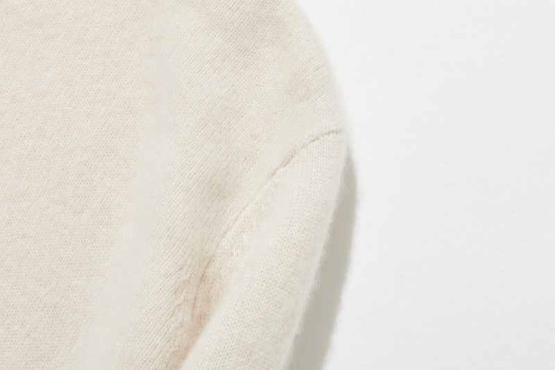 "Simple but stylish on its own" 100% Cashmere Turtleneck Sweater, Thick, 241016-6