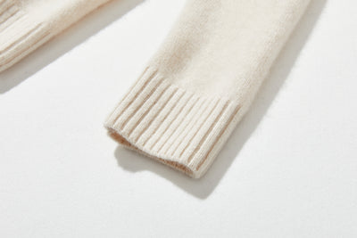 "Simple but stylish on its own" 100% Cashmere Turtleneck Sweater, Thick, 241016-6