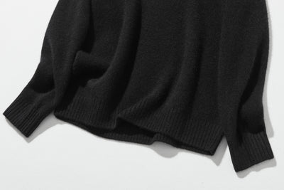 "Simple but stylish on its own" 100% Cashmere Turtleneck Sweater, Thick, 241016-6