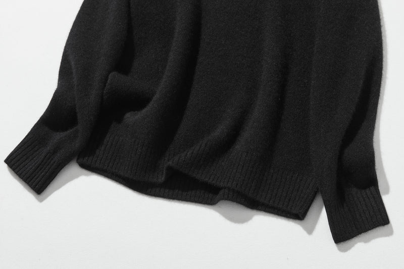 "Simple but stylish on its own" 100% Cashmere Turtleneck Sweater, Thick, 241016-6
