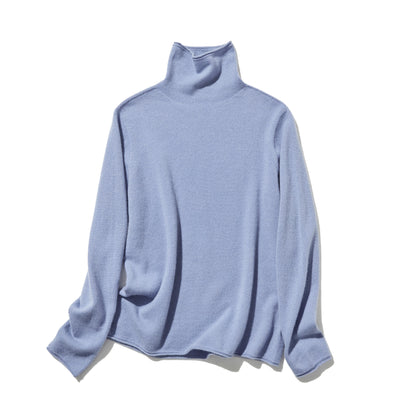 ★2025新色★やわらかい繊維から生まれる最高の心地良さ　カシミヤ100％　ハイネック ニット　231109