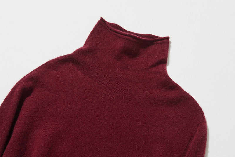 ★2025新色★やわらかい繊維から生まれる最高の心地良さ　カシミヤ100％　ハイネック ニット　231109