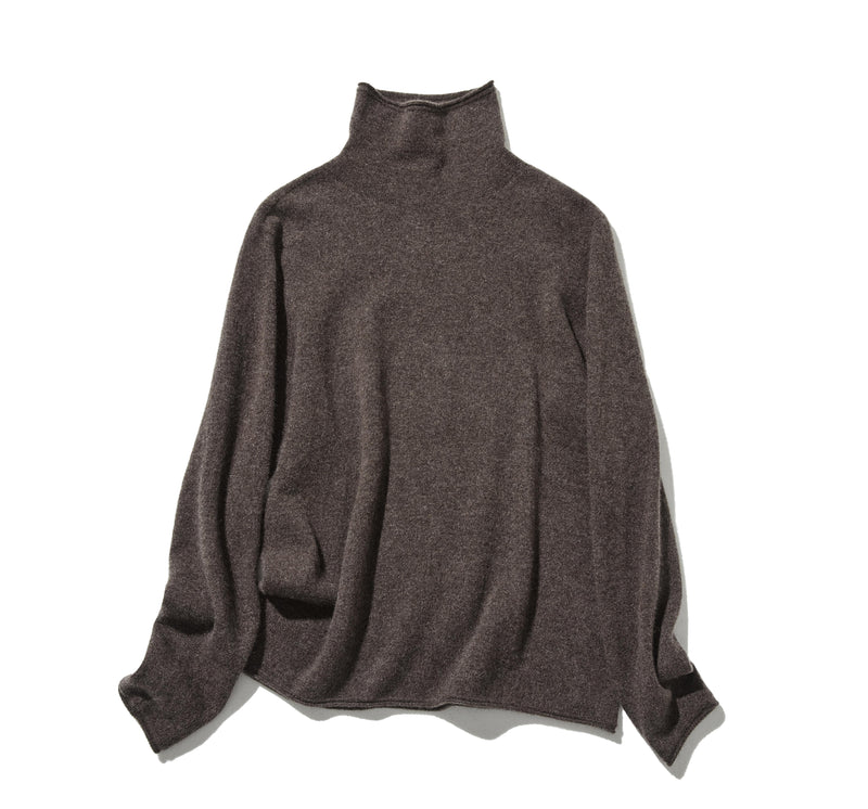 ★2025新色★やわらかい繊維から生まれる最高の心地良さ　カシミヤ100％　ハイネック ニット　231109