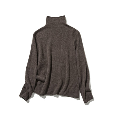 ★2025新色★やわらかい繊維から生まれる最高の心地良さ　カシミヤ100％　ハイネック ニット　231109