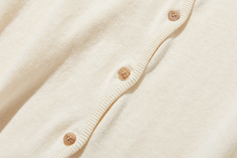 心地よい着心地の年中愛用ニットカーディガン 　コットンリネン カーディガン　251013