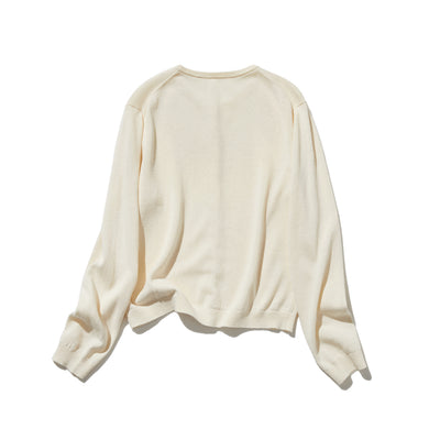 心地よい着心地の年中愛用ニットカーディガン 　コットンリネン カーディガン　251013