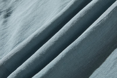 Elegant ruffled long-sleeved blouse, cotton linen, 250418 