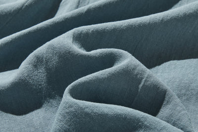 Elegant ruffled long-sleeved blouse, cotton linen, 250418 